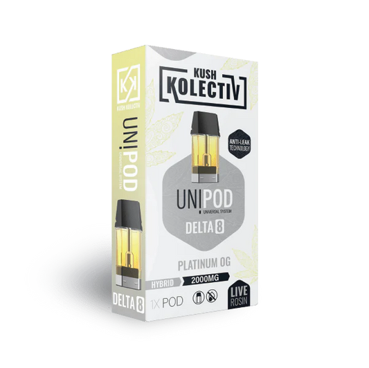 UniPod 2g Delta 8 Live Rosin Pods – Platinum OG