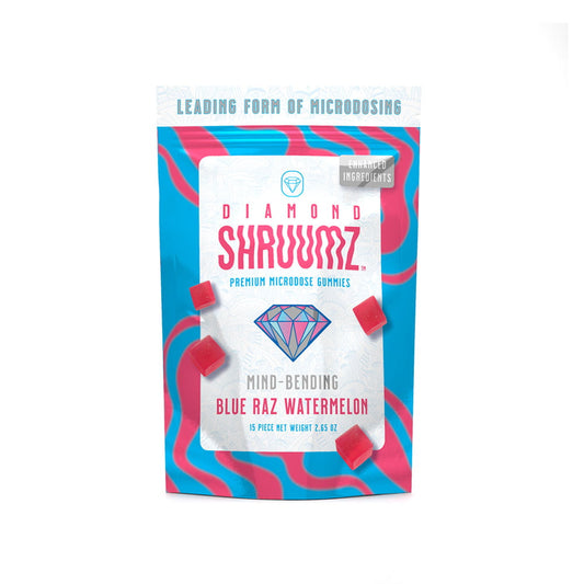 Diamond Shruumz Microdose Gummies- Blue Raz Watermelon